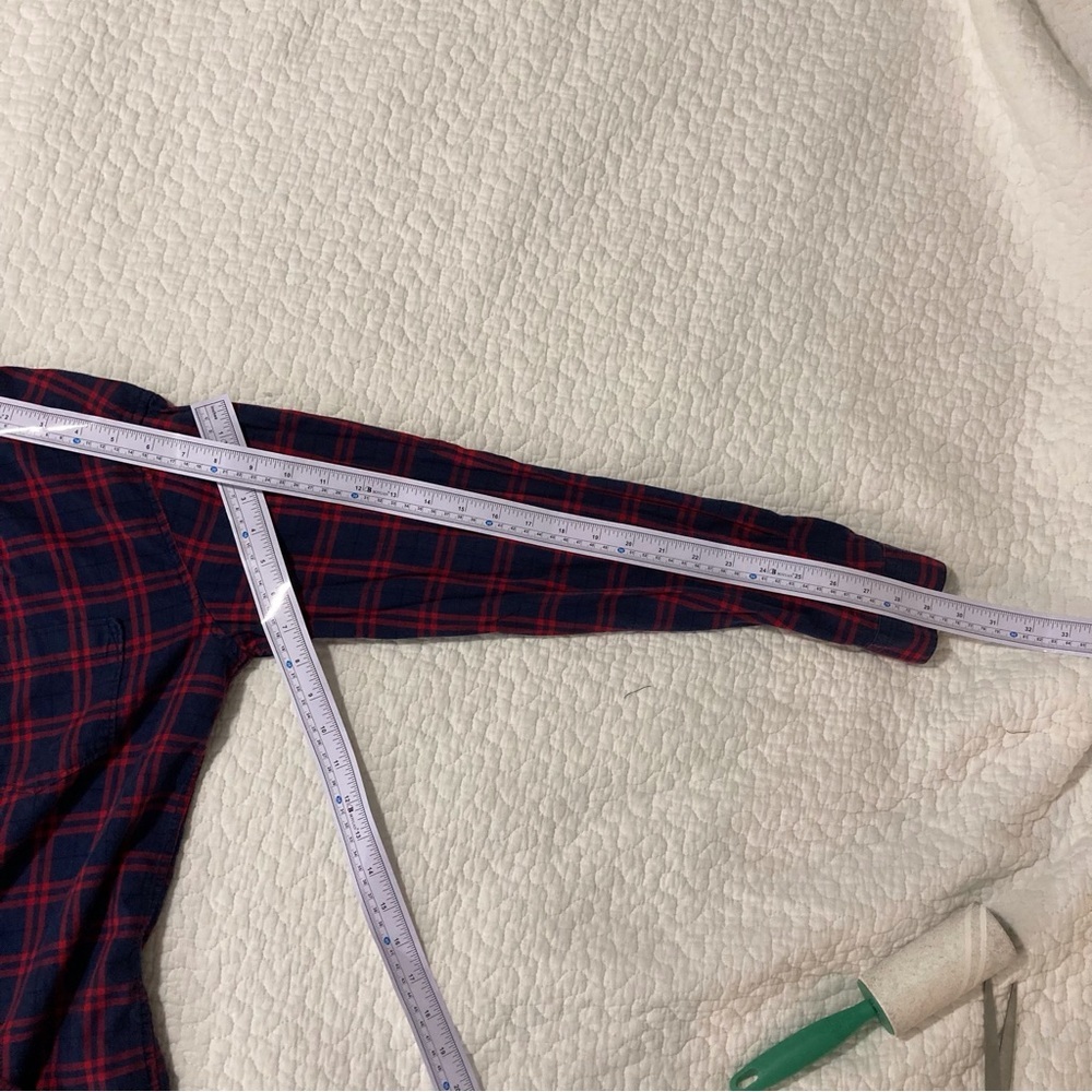 Byford Red & Blue Plaid Button Down Shirt - Picture 4 of 11
